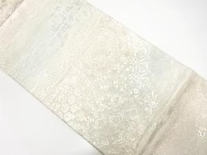 アンティーク　華紋模様織出し袋帯（材料）